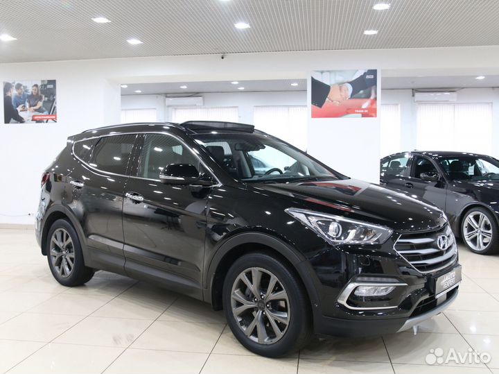 Hyundai Santa Fe 2.2 AT, 2018, 100 000 км