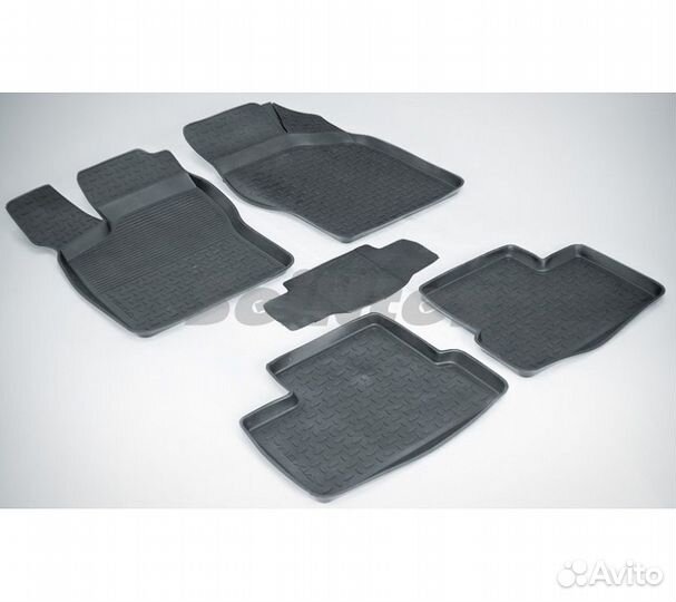 Коврики в салон резиновые с высоким бортом Seintex
