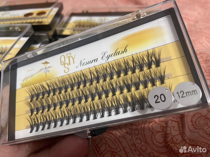 Ресницы накладные пучки 20D разные размеры