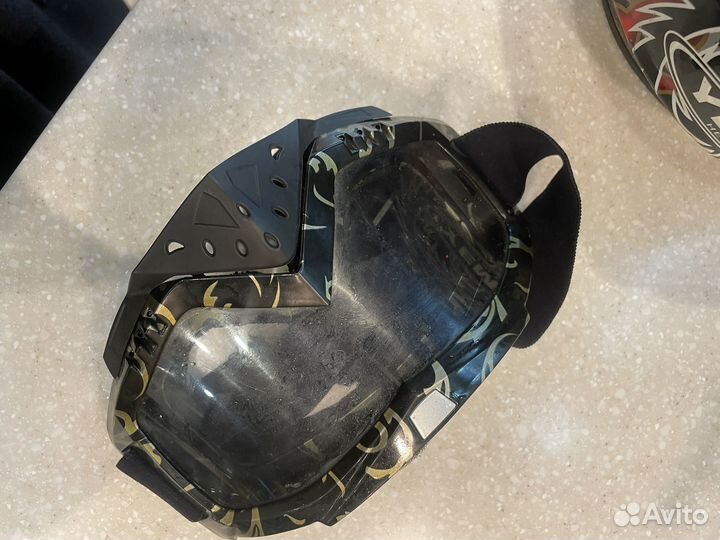 Кроссовый шлем yema с очками