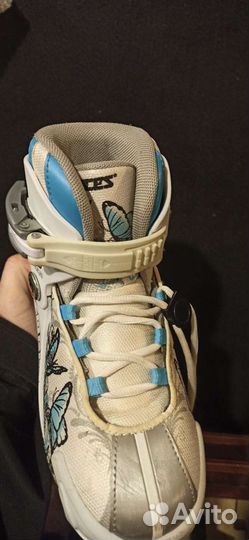 Коньки для девочек Roces 30-35 рр 190-220мм