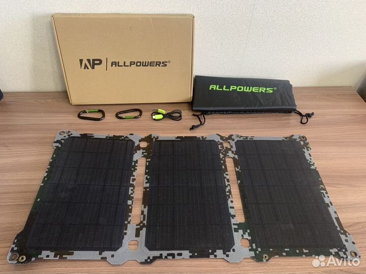 Cолнечная панель Allpowers 21W камуфляж