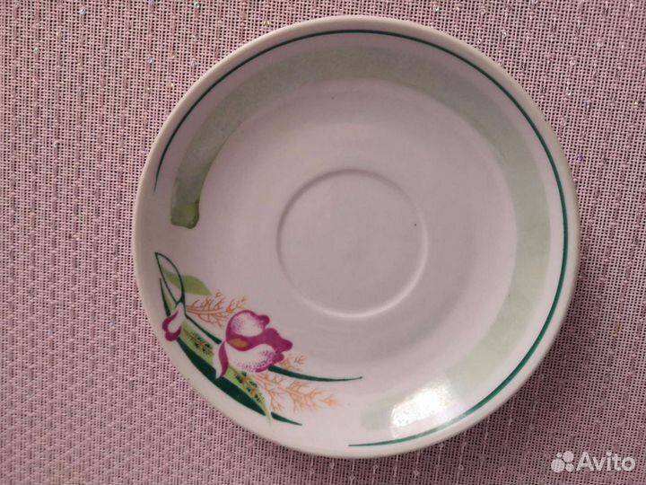 Чайная пара СССР Барановка цветы редкая