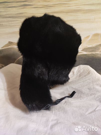 Норковая шапка мужская ушанка новая