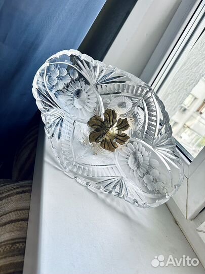 Ваза для фруктов бронза