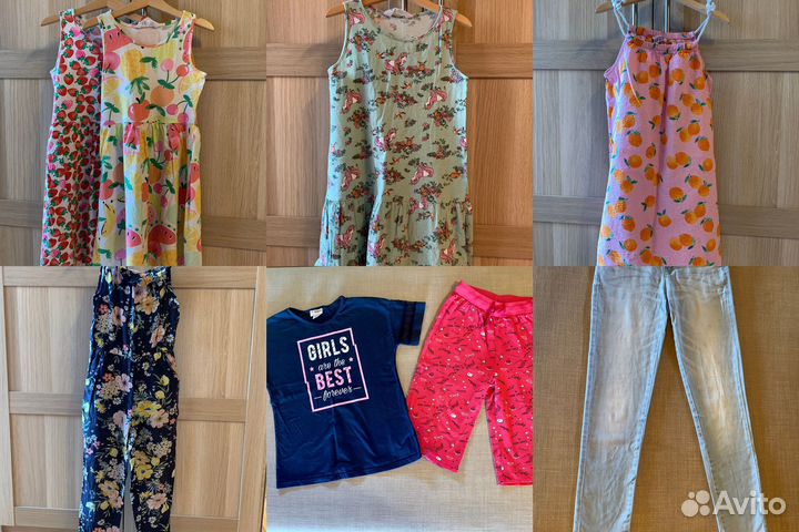 Вещи пакетом на девочку, р.140