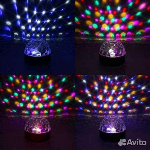 Диско-шар музыкальный с Bluetooth, флешкой, пульт