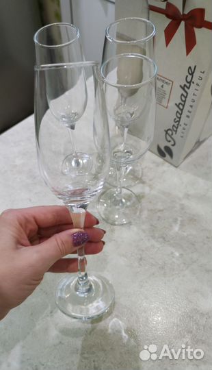 Фужер, бокалы для шампанского, 4шт