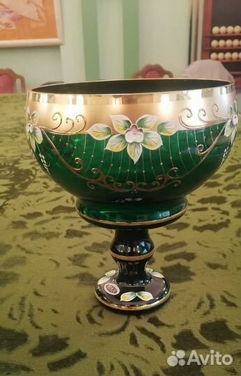 Ваза Богемское стекло