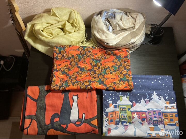 Зимние дизайнерские шарфы, снуд, палантины