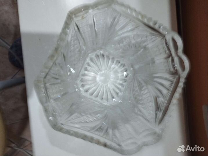 Салатник хрустальный СССР