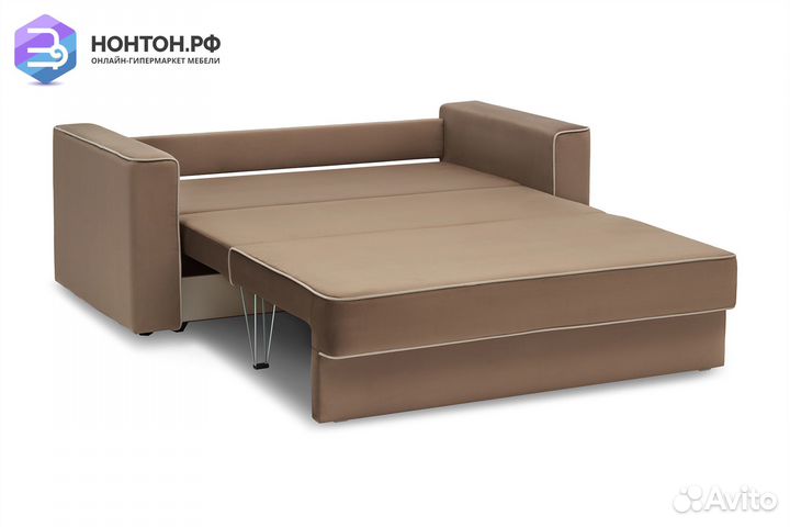 Диван еврокнижка Берген коричневый