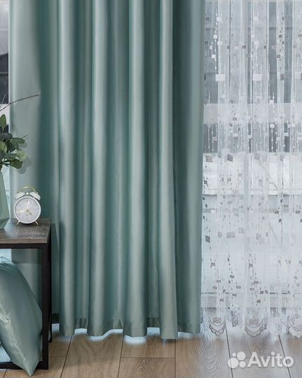 Шторы Адора топаз новые на окна пошив