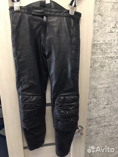 Мотоштаны кожаные
