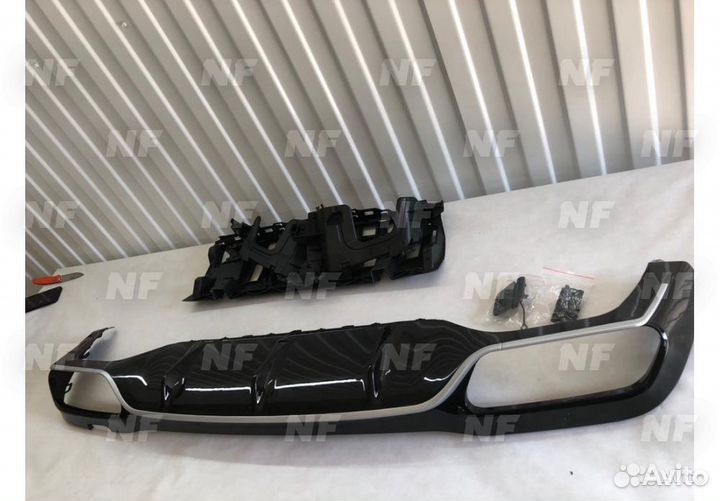 Диффузор 63 AMG черный Mercedes E213