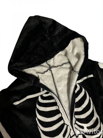 Пижама кигуруми goth скелет