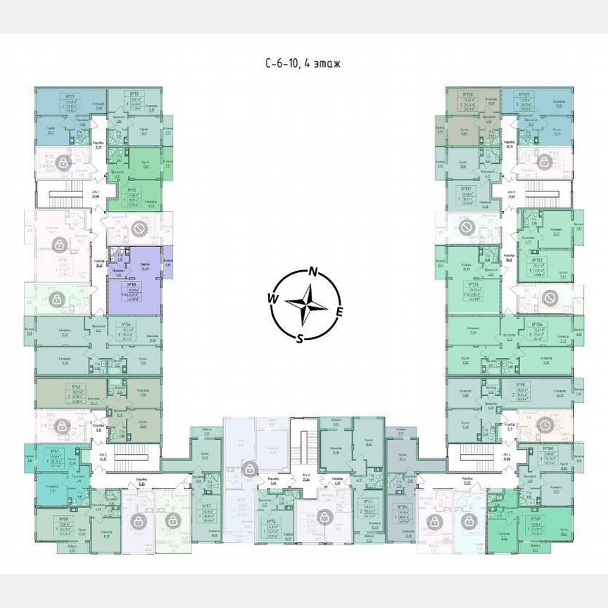 1-к. квартира, 39,7 м², 4/4 эт.