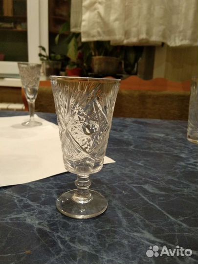 Хрустальные бокалы фужеры рюмки