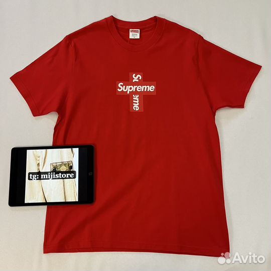 Футболка Supreme Cross Box Logo