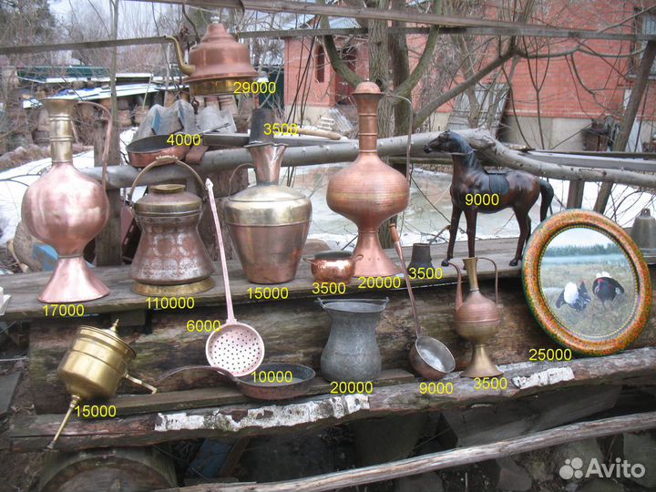 Медный кувшин Восточные кувшины старинные предметы