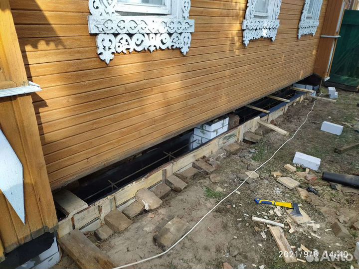 Подъем домов,кровельные работы,кладка газосиликат