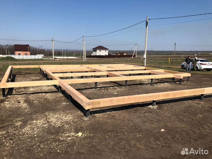 Винтовые сваи обвязка