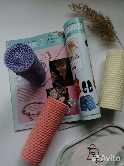 Свечи из медовой вощины