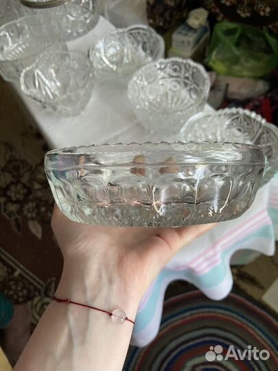 Хрустальный салатник СССР