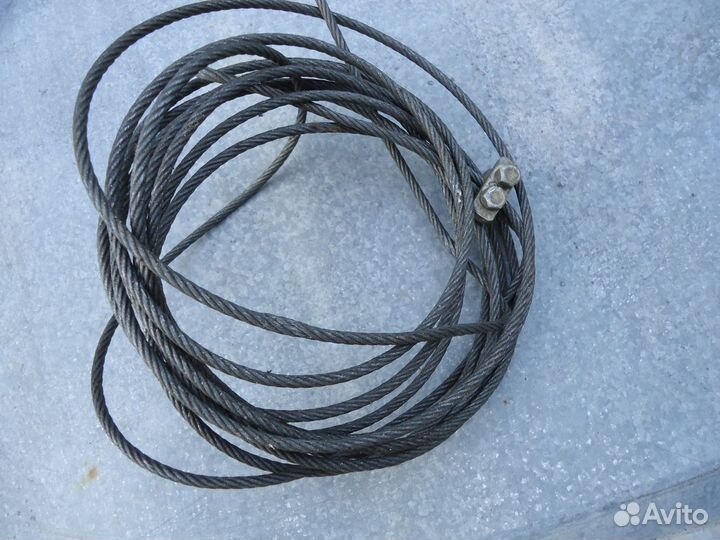 Трос стальной 4,5 мм, 5,5 метра