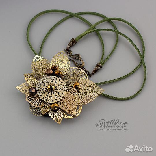 Кулон 3 в 1 музыка осени дизайнерские украшения