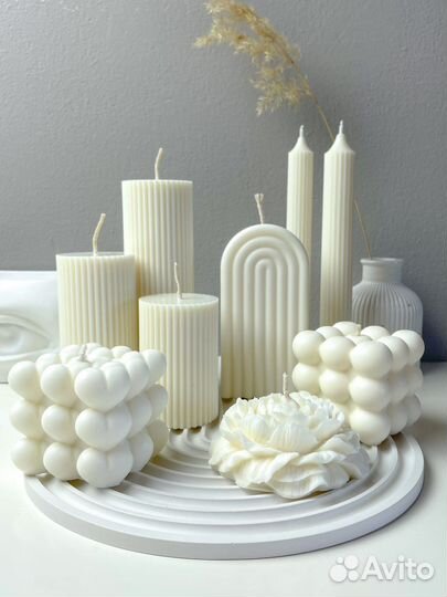 Подарочный набор свечей, свечи ручной работы