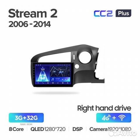 Teyes Honda Stream 2 2006-2014 CC2 Plus 4/32