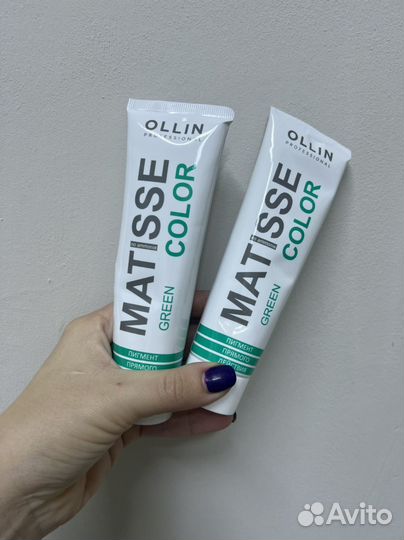 Прямой пигмент ollin зеленый
