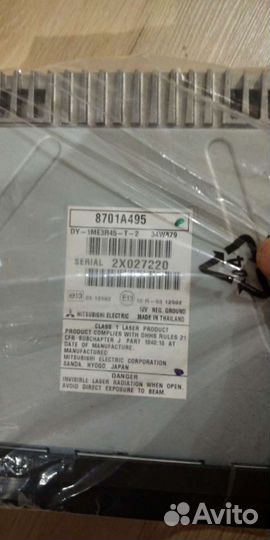 Магнитола 8701А495 рамка с asx 1 рестайлинг