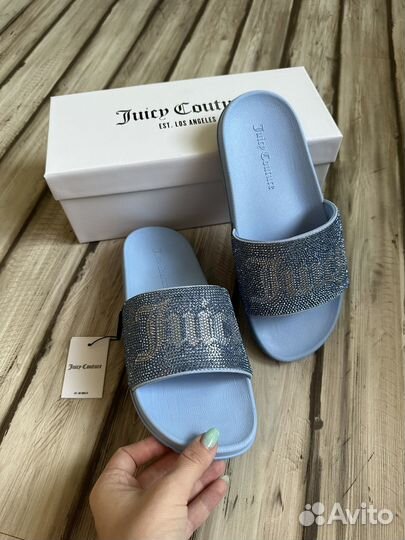 Шлепанцы женские в стразах Juicy Couture р. 38/39