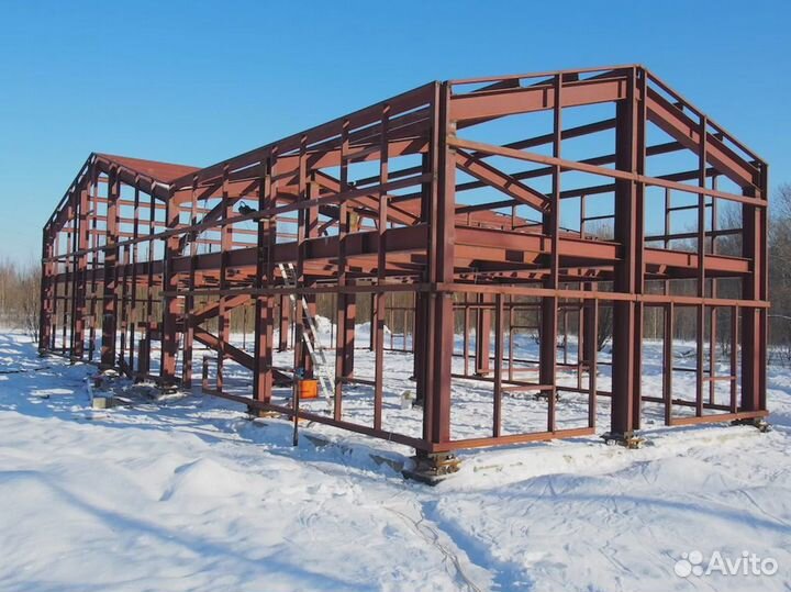 Металлические каркасы зданий и сооружений