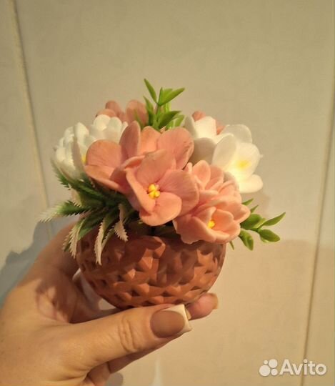 Мыльные букеты ручной работы