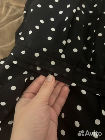 Платье в горох 42