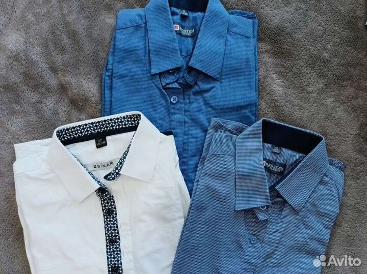 Рубашка школьная для мальчика 134-140