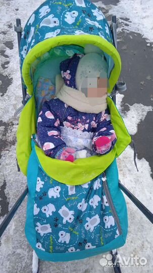 Детские санки коляска ника