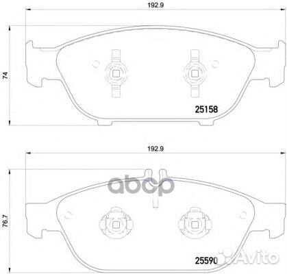 К-т дисков. тормоз. колодок P85127 Brembo