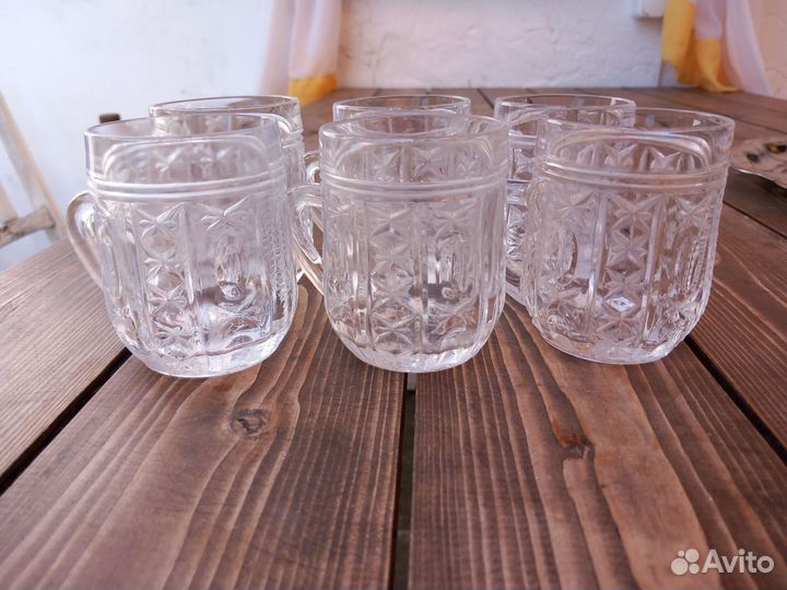 Хрустальные рюмки СССР, кружки