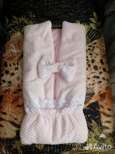 Конверт на выписку для девочки осень.весна