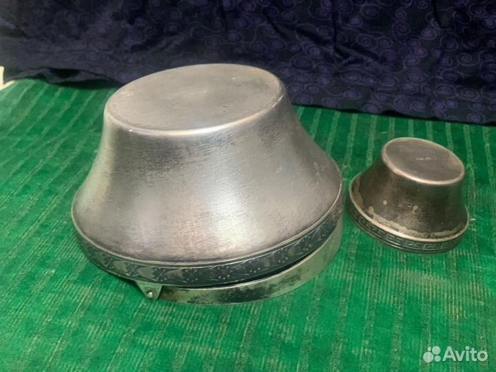 Серебро 916 проба СССР сахарница и солонка 234 гр