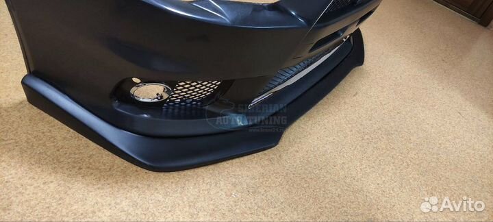 Сплиттер на передний бампер EVO на Lancer 10