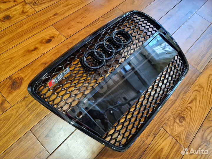 Решетка радиатора Full Black Audi RS6 C6