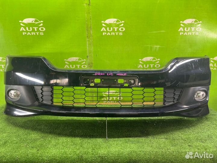 Бампер honda stream RN6 R18A 2008 Перед. черный