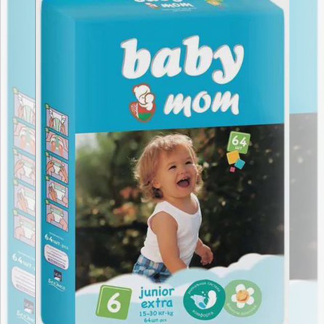 Подгузники Baby Mom Junior extra 6