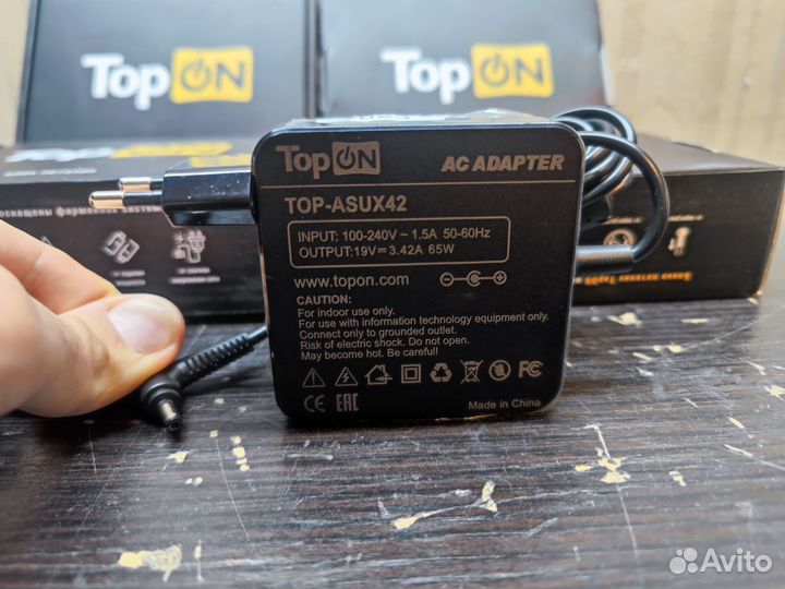 Блок питания ноутбуков для Asus 19V 3.42A 65W