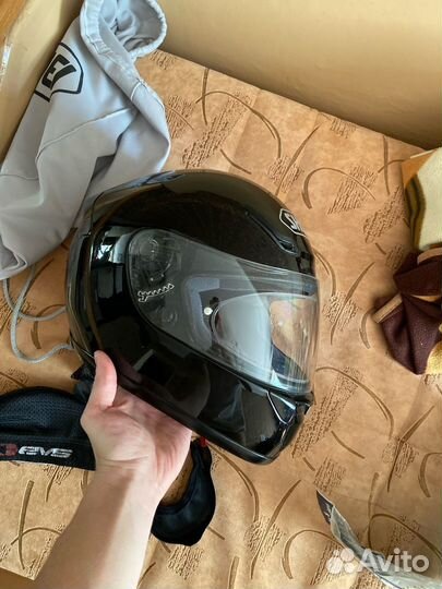 Шлем для мотоцикла черный shoel